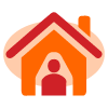 piggy bank graphic with house shape symbolizing savings for four essential needs